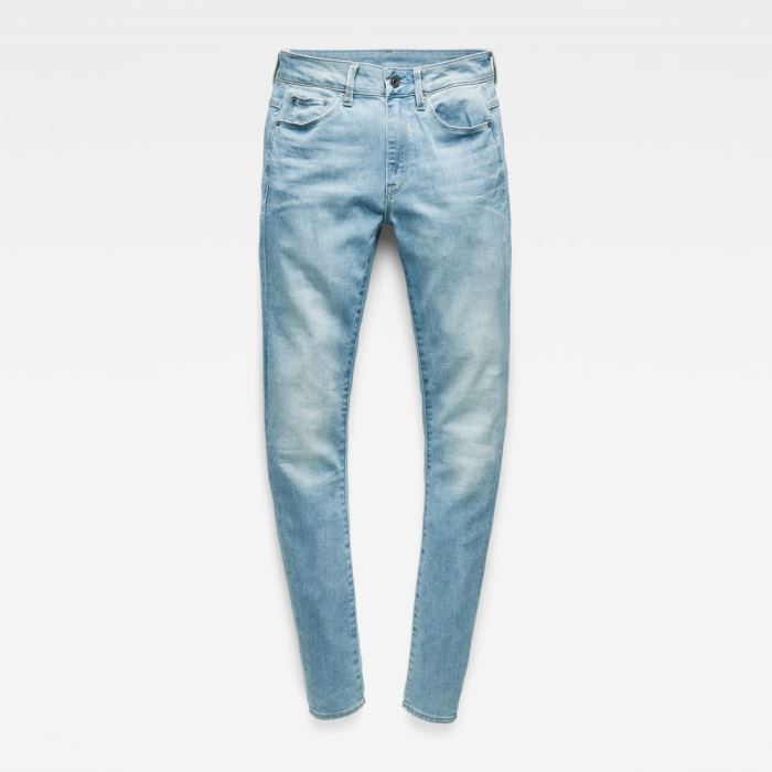 G-Star Raw Jeans - G-Star 3301 High Derekú Skinny Farmer Nadrág Világos Kék Magyarország | 8MIFWQU