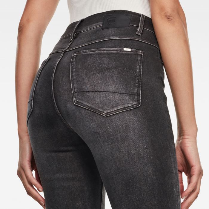 G-Star Raw Jeans - G-Star 3301 High Flare Farmer Nadrág Sötétszürke Magyarország | 0X6MPI1