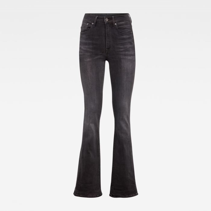 G-Star Raw Jeans - G-Star 3301 High Flare Farmer Nadrág Sötétszürke Magyarország | 0X6MPI1