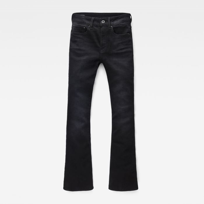 G-Star Raw Jeans - G-Star 3301 High Flare Farmer Nadrág Fekete Magyarország | 3QRYZXX