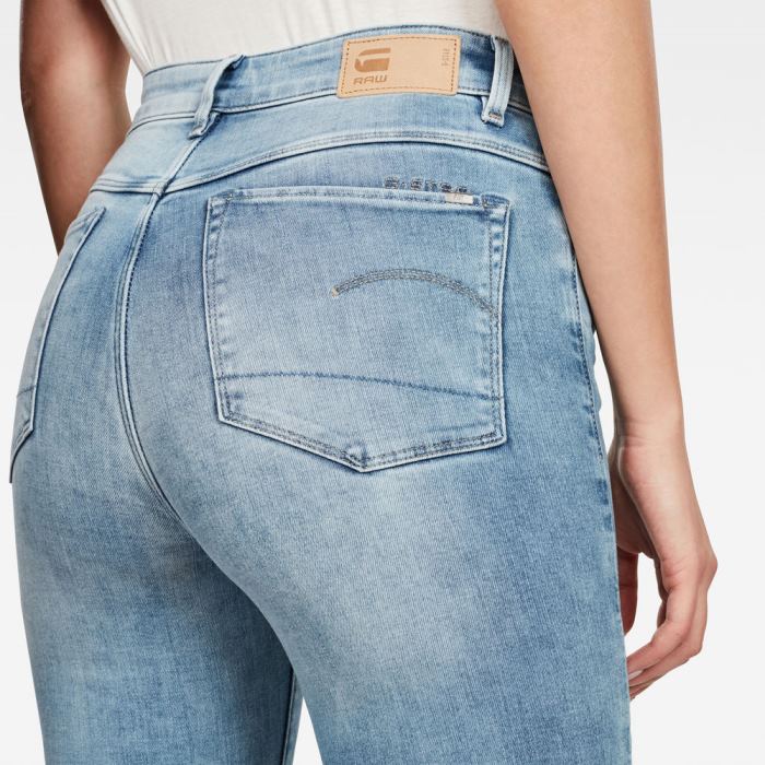 G-Star Raw Jeans - G-Star 3301 High Flare Farmer Nadrág Kék Magyarország | 4V5AZNL