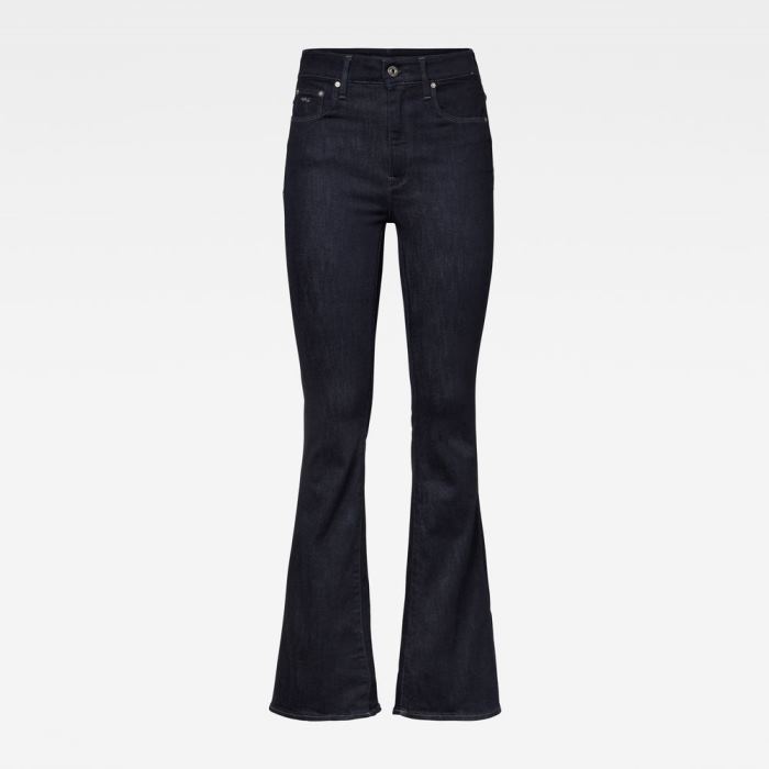 G-Star Raw Jeans - G-Star 3301 High Flare Farmer Nadrág Sötétkék Magyarország | RIKWP2F