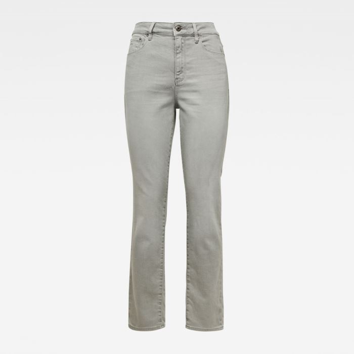 G-Star Raw Jeans - G-Star 3301 High Straight 90's Ankle Colored Farmer Nadrág Szürke Magyarország | AHV7863