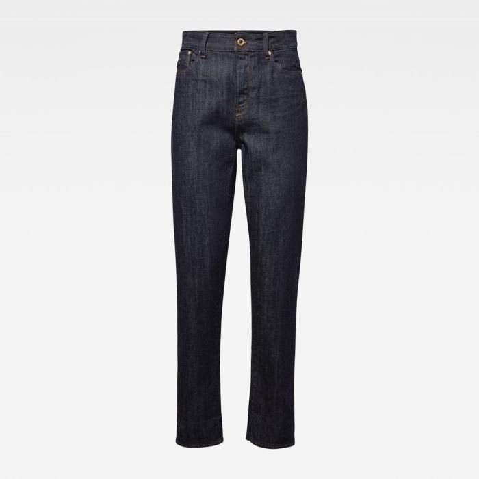 G-Star Raw Jeans - G-Star 3301 High Straight 90's Ankle Rl Farmer Nadrág Sötétkék Magyarország | IVV6HG7