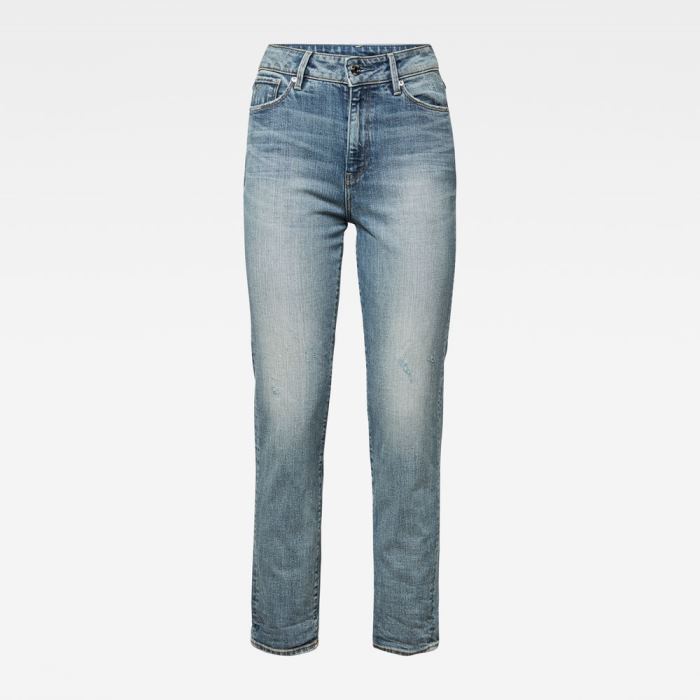 G-Star Raw Jeans - G-Star 3301 High Straight 90's Ankle Farmer Nadrág Kék Magyarország | SVH2N1E