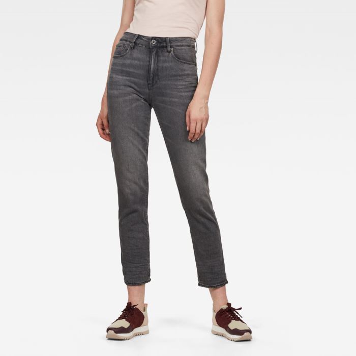 G-Star Raw Jeans - G-Star 3301 High Straight 90\'s Farmer Nadrág Szürke Magyarország | 8UTAA70