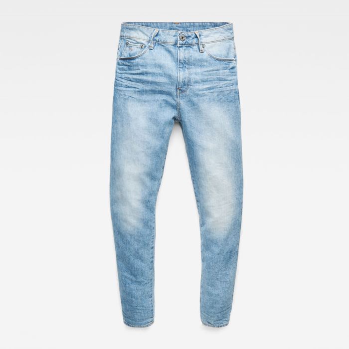 G-Star Raw Jeans - G-Star 3301 High Straight 90's Farmer Nadrág Kék Fehér Magyarország | Q3JVTC2