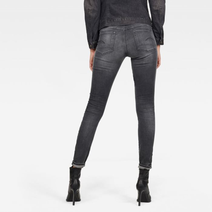 G-Star Raw Jeans - G-Star 3301 Mid Skinny Farmer Nadrág Szürke Magyarország | LS2SCK3