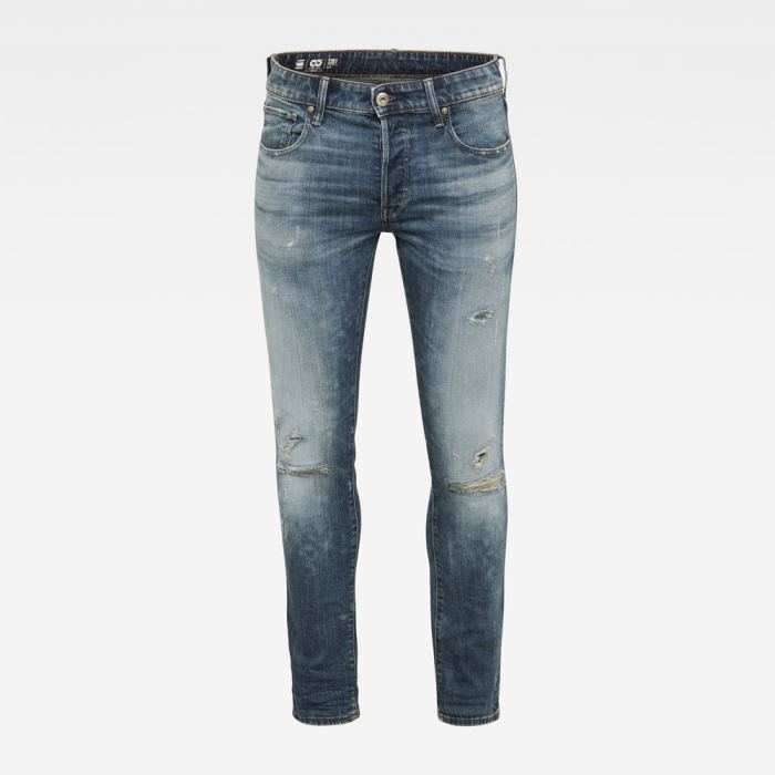 G-Star Raw Jeans - G-Star 3301 Slim C Farmer Nadrág Kék Magyarország | Z7BHU6J