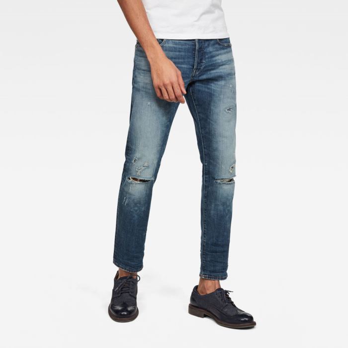 G-Star Raw Jeans - G-Star 3301 Slim C Farmer Nadrág Kék Magyarország | Z7BHU6J