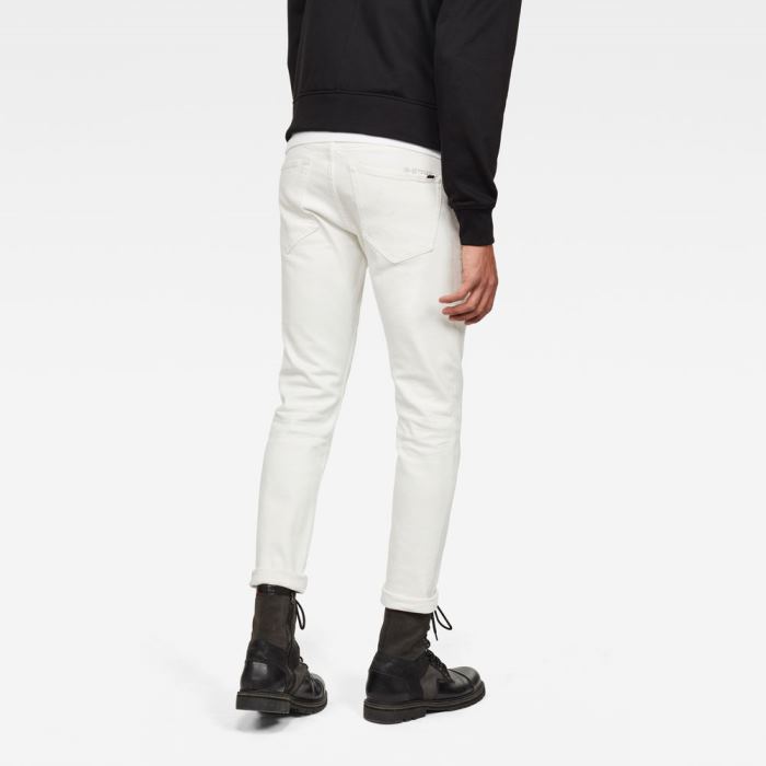 G-Star Raw Jeans - G-Star 3301 Slim Farmer Nadrág Fehér Magyarország | RAUGYZ9