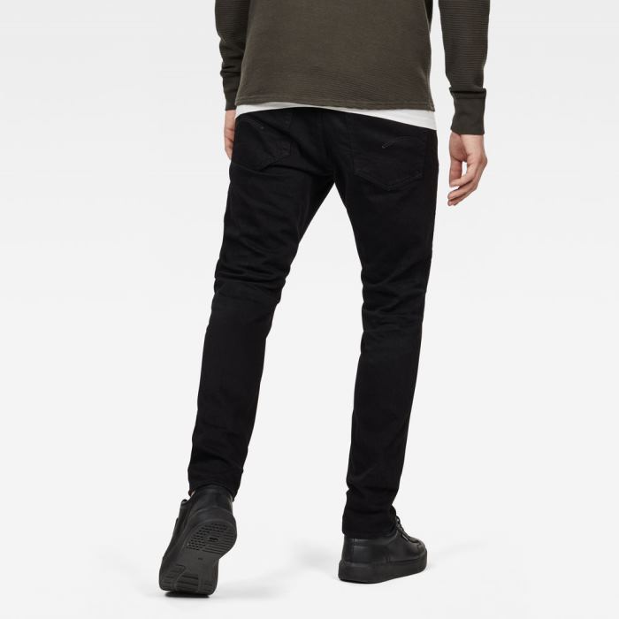 G-Star Raw Jeans - G-Star 3301 Slim Farmer Nadrág Fekete Magyarország | 1DRXUMU