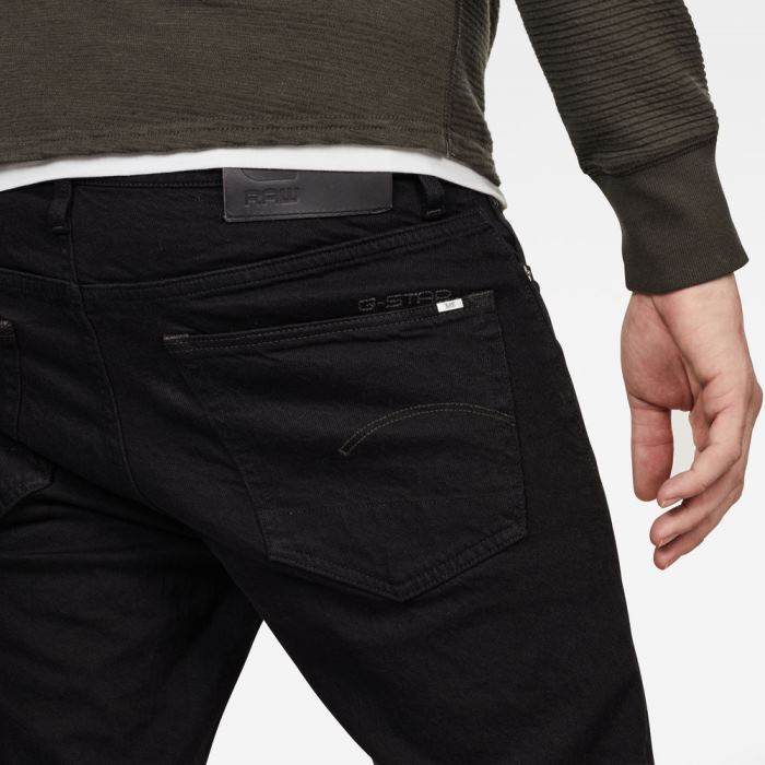 G-Star Raw Jeans - G-Star 3301 Slim Farmer Nadrág Fekete Magyarország | 1DRXUMU