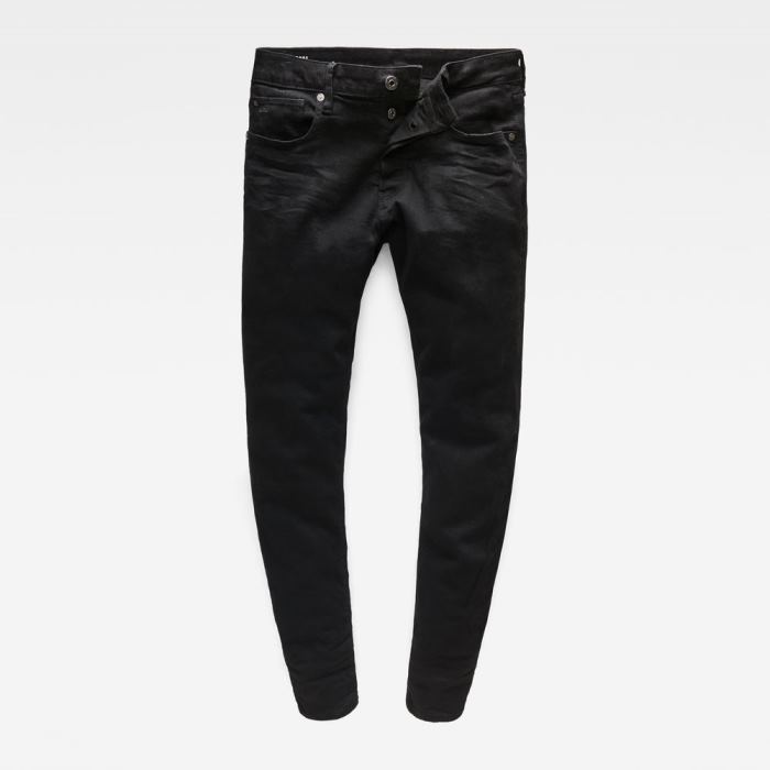 G-Star Raw Jeans - G-Star 3301 Slim Farmer Nadrág Fekete Magyarország | P4XXWS4