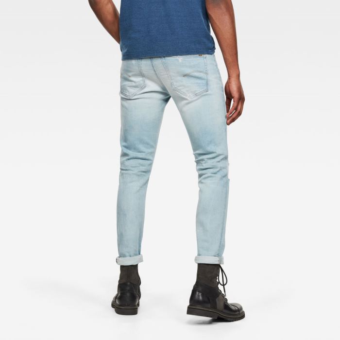 G-Star Raw Jeans - G-Star 3301 Slim Farmer Nadrág Kék Magyarország | NNBA8HI