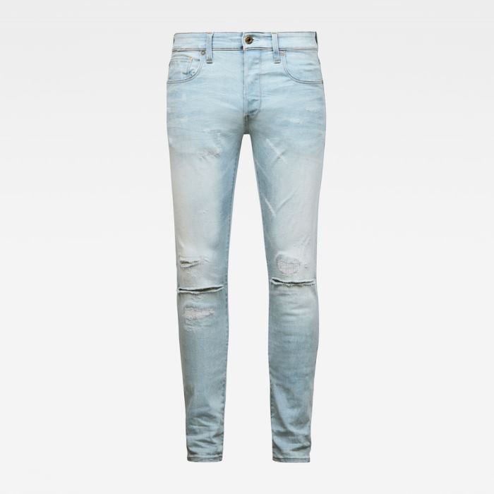 G-Star Raw Jeans - G-Star 3301 Slim Farmer Nadrág Kék Magyarország | NNBA8HI