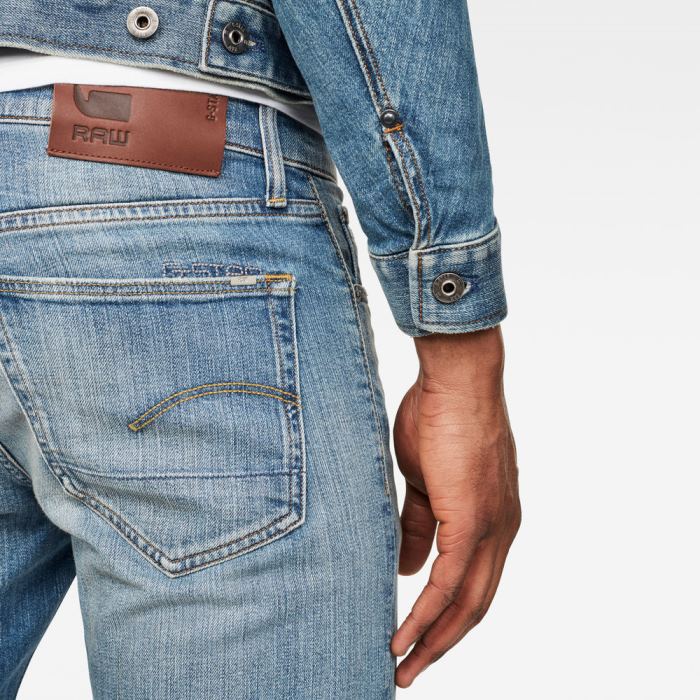 G-Star Raw Jeans - G-Star 3301 Slim Farmer Nadrág Kék Magyarország | NQCLY6T