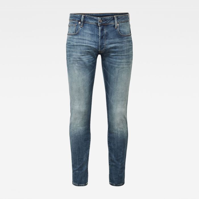 G-Star Raw Jeans - G-Star 3301 Slim Farmer Nadrág Kék Magyarország | QF7K1UL