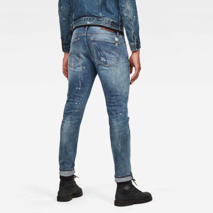 G-Star Raw Jeans - G-Star 3301 Slim Farmer Nadrág Kék Magyarország | VP3XBEU