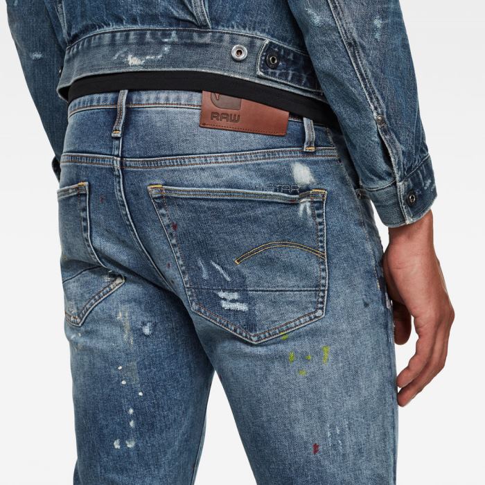 G-Star Raw Jeans - G-Star 3301 Slim Farmer Nadrág Kék Magyarország | VP3XBEU