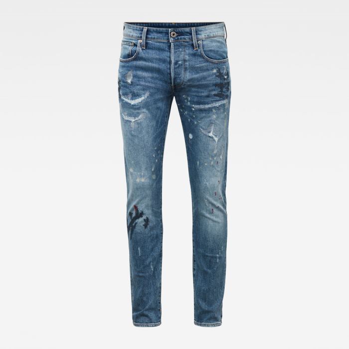 G-Star Raw Jeans - G-Star 3301 Slim Farmer Nadrág Kék Magyarország | VP3XBEU