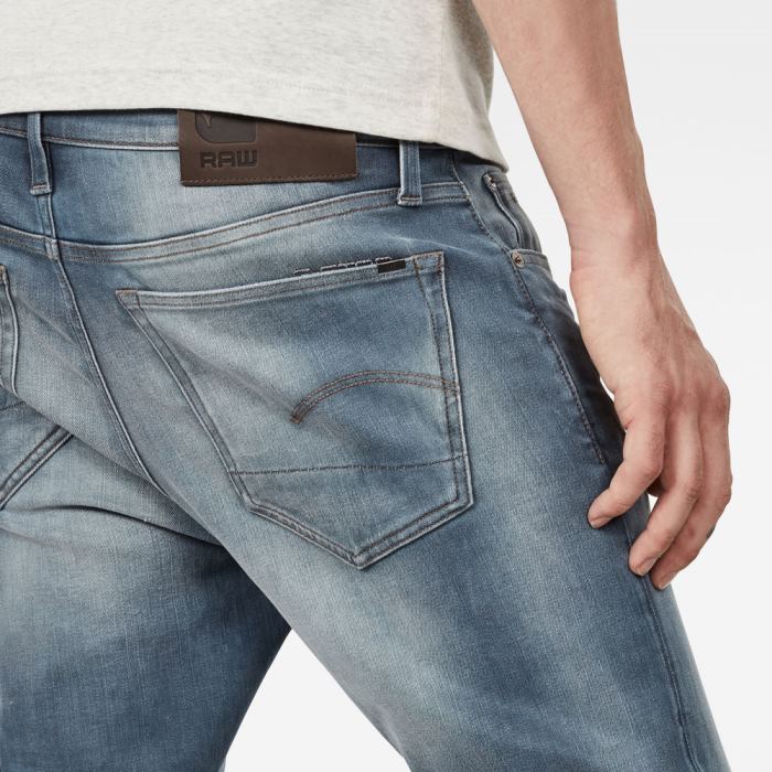 G-Star Raw Jeans - G-Star 3301 Slim Farmer Nadrág Kék Magyarország | YLDK6RH