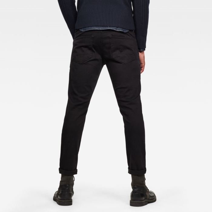 G-Star Raw Jeans - G-Star 3301 Slim Farmer Nadrág Sötétkék Magyarország | C3P1BD5