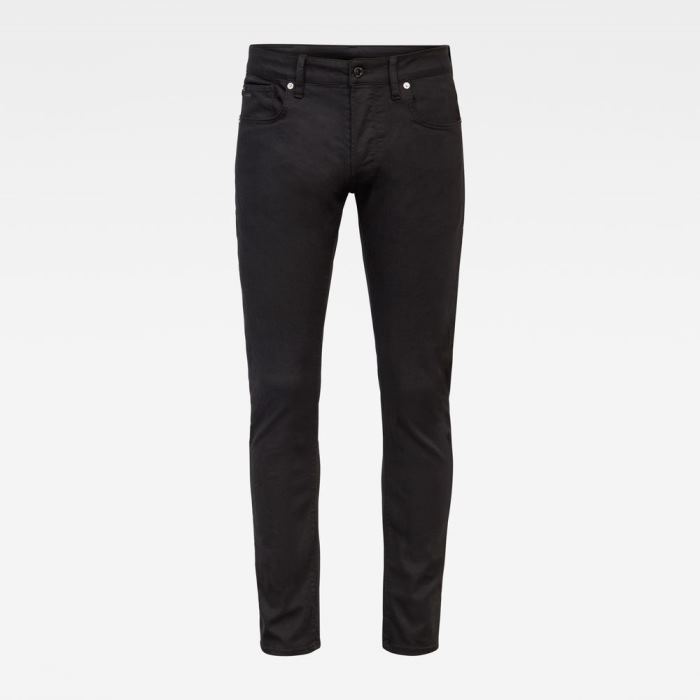 G-Star Raw Jeans - G-Star 3301 Slim Farmer Nadrág Sötétkék Magyarország | C3P1BD5