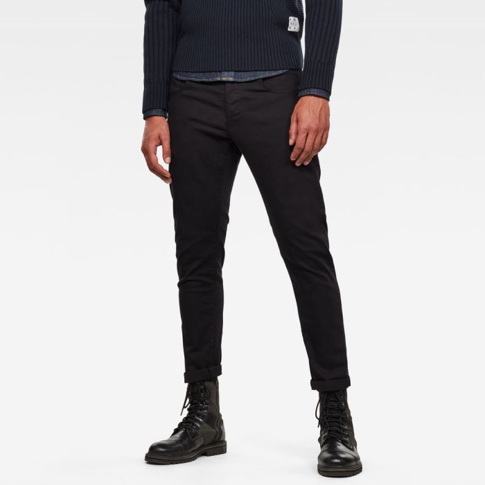 G-Star Raw Jeans - G-Star 3301 Slim Farmer Nadrág Sötétkék Magyarország | C3P1BD5