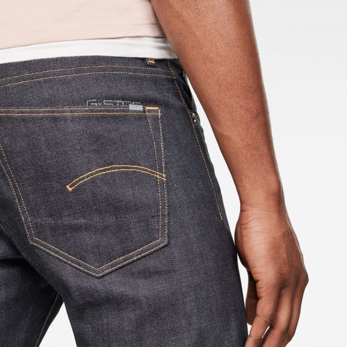 G-Star Raw Jeans - G-Star 3301 Slim Farmer Nadrág Sötétkék Magyarország | LJ7IND4