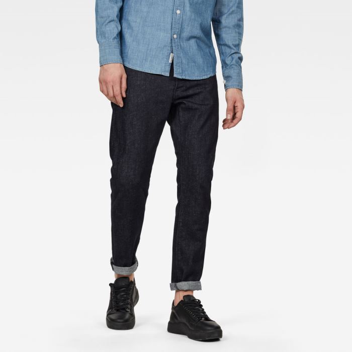 G-Star Raw Jeans - G-Star 3301 Slim Farmer Nadrág Sötétkék Magyarország | YKY3DAG