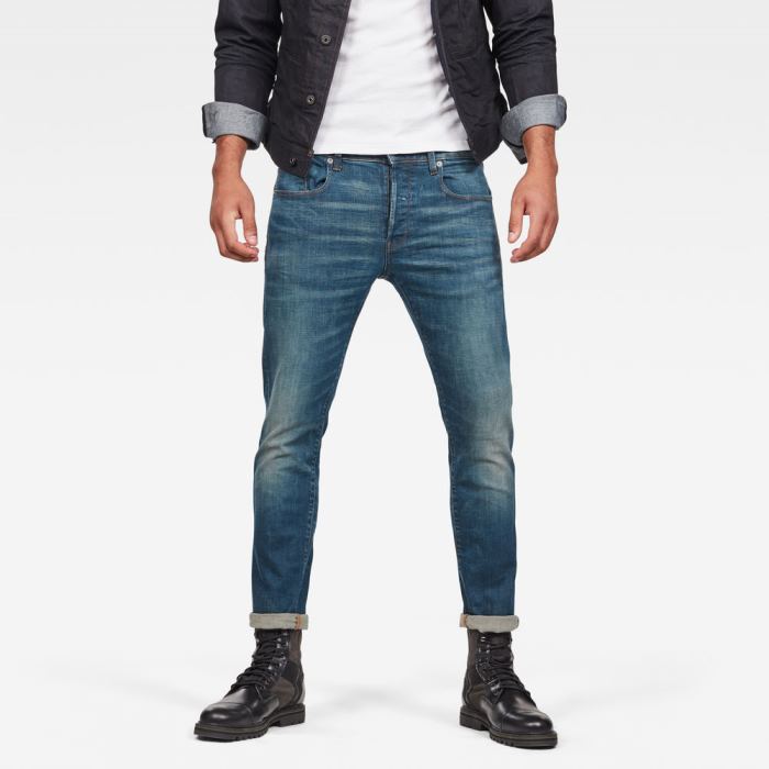 G-Star Raw Jeans - G-Star 3301 Slim Farmer Nadrág Égszínkék Magyarország | 3X9ZSNG