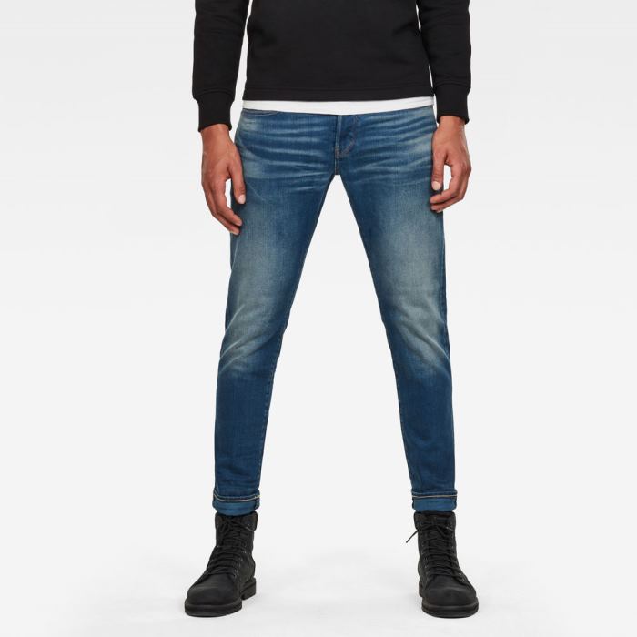 G-Star Raw Jeans - G-Star 3301 Slim Farmer Nadrág Égszínkék Magyarország | P86GXCL