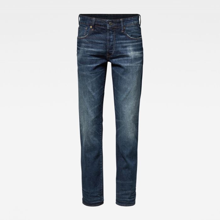 G-Star Raw Jeans - G-Star 3301 Straight Farmer Nadrág Obszidián Magyarország | AXIIJJL