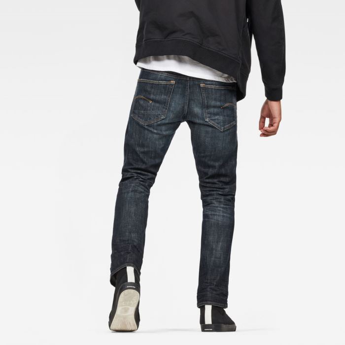 G-Star Raw Jeans - G-Star 3301 Straight Farmer Nadrág Obszidián Magyarország | CDE6B4P