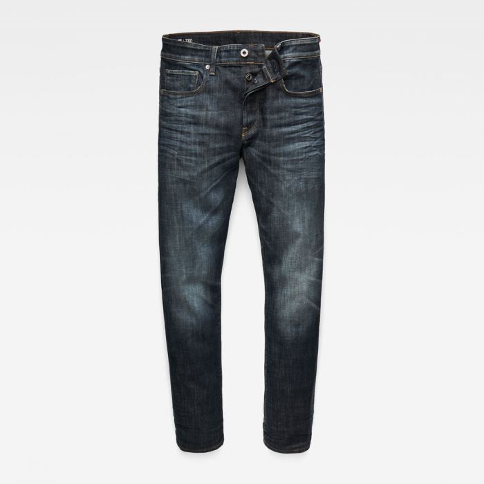 G-Star Raw Jeans - G-Star 3301 Straight Farmer Nadrág Obszidián Magyarország | CDE6B4P