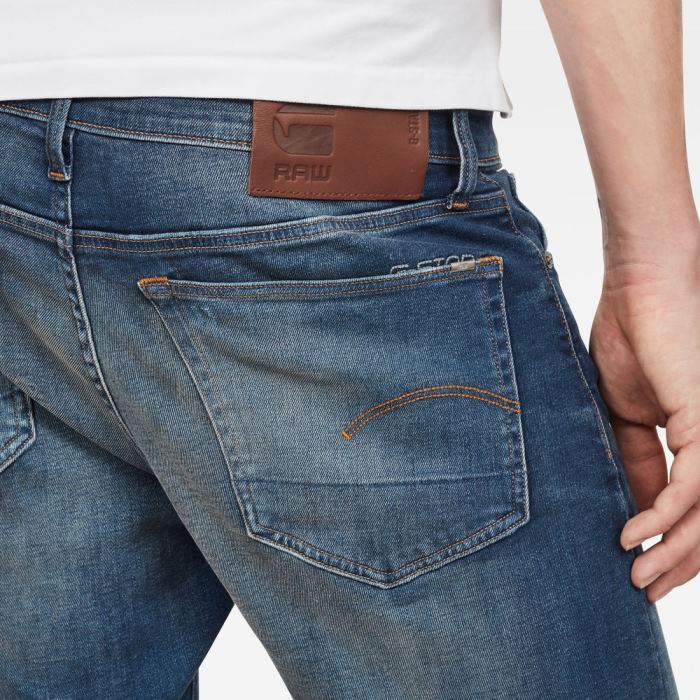 G-Star Raw Jeans - G-Star 3301 Straight Farmer Nadrág Kék Magyarország | NTVP1X4