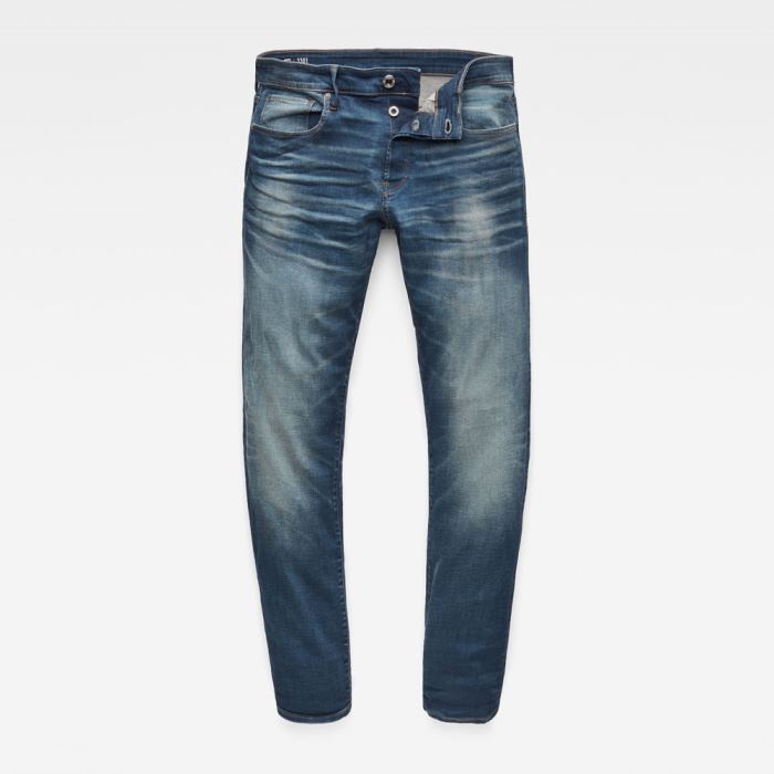 G-Star Raw Jeans - G-Star 3301 Straight Farmer Nadrág Kék Magyarország | NTVP1X4