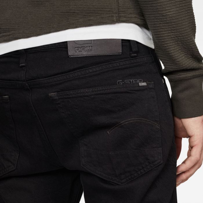 G-Star Raw Jeans - G-Star 3301 Straight Farmer Nadrág Fekete Magyarország | QMJCGMQ