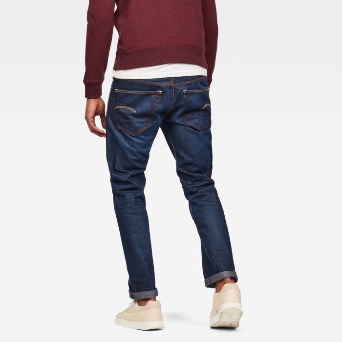 G-Star Raw Jeans - G-Star 3301 Straight Farmer Nadrág Obszidián Magyarország | YY75CNI