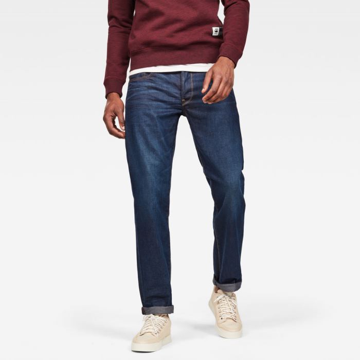 G-Star Raw Jeans - G-Star 3301 Straight Farmer Nadrág Obszidián Magyarország | YY75CNI