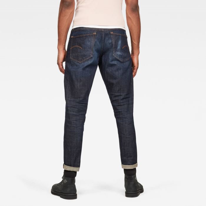 G-Star Raw Jeans - G-Star 3301 Straight Tapered C Farmer Nadrág Sötétkék Magyarország | YG9XQ00