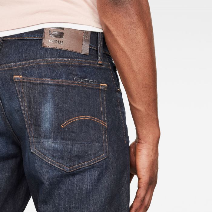 G-Star Raw Jeans - G-Star 3301 Straight Tapered C Farmer Nadrág Sötétkék Magyarország | YG9XQ00