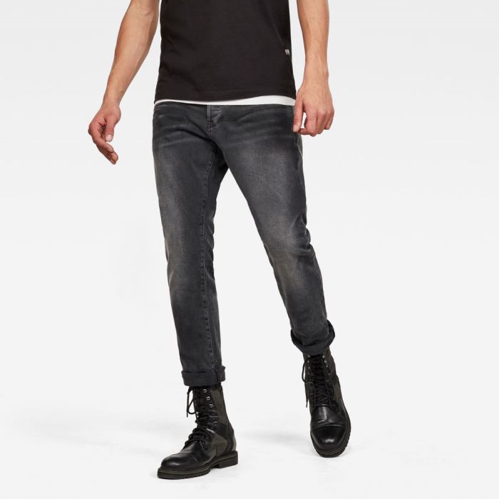 G-Star Raw Jeans - G-Star 3301 Straight Tapered Farmer Nadrág Szürke Magyarország | 10IC1Y8