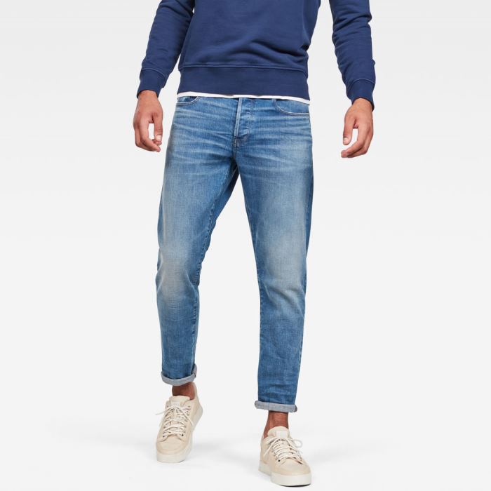 G-Star Raw Jeans - G-Star 3301 Straight Tapered Farmer Nadrág Égszínkék Magyarország | 5FK2Q4U