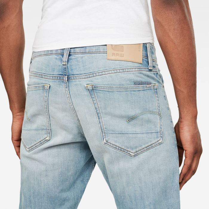 G-Star Raw Jeans - G-Star 3301 Straight Tapered Farmer Nadrág Kék Világoskék Magyarország | GUITVYW