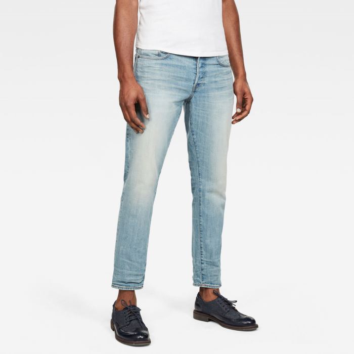 G-Star Raw Jeans - G-Star 3301 Straight Tapered Farmer Nadrág Kék Világoskék Magyarország | GUITVYW