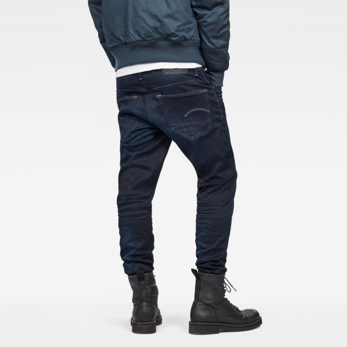 G-Star Raw Jeans - G-Star 3301 Straight Tapered Farmer Nadrág Obszidián Magyarország | MR951LI