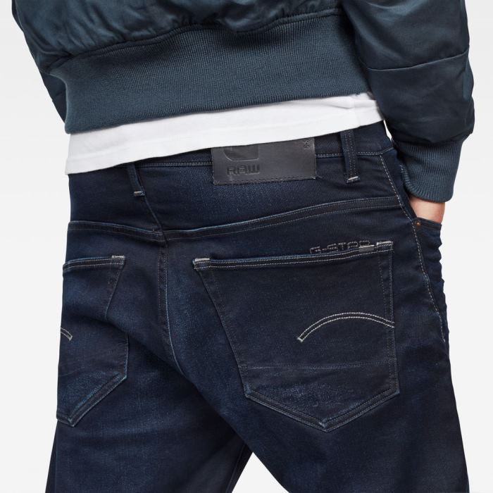 G-Star Raw Jeans - G-Star 3301 Straight Tapered Farmer Nadrág Obszidián Magyarország | MR951LI