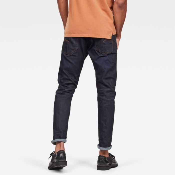 G-Star Raw Jeans - G-Star 3301 Straight Tapered Farmer Nadrág Obszidián Magyarország | OZBGQM0